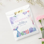 Waterverf Mermaid Baby shower Bedankzakje (Gezegeld)