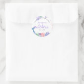 Waterverf Mermaid Baby shower Dank u wel Ronde Sticker (Tas)