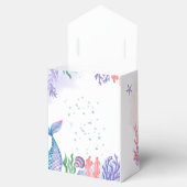Waterverf Mermaid Baby shower Favor Box Bedankdoosjes (Geopend)