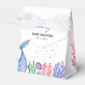 Waterverf Mermaid Baby shower Favor Box Bedankdoosjes (Voorkant Zijde)