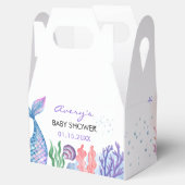 Waterverf Mermaid Baby shower Favor Box Bedankdoosjes (Geopend)