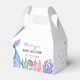 Waterverf Mermaid Baby shower Favor Box Bedankdoosjes