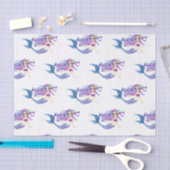 Waterverf Mermaid Birthday Party Tissuepapier (Craft)