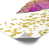 Waterverf Mermaid Birthday Party Welkom Poster (Hoek)