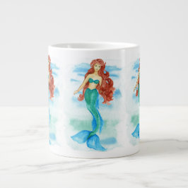 Waterverf Mermaid Grote Koffiekop