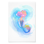 Waterverf Mermaid Poster (Voorkant)