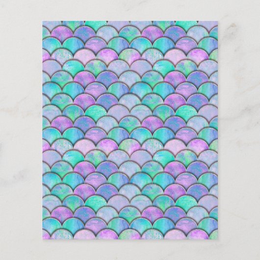 Waterverf Mermaid Prediction Baby shower Game (Achterkant)