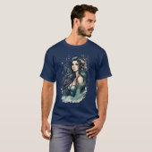 Waterverf Mermaid T-shirt (Voorkant volledig)