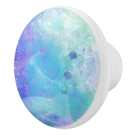 Waterverf Mermaid Tail Fantasy Enchanted Ocean Keramische Knop (Rechts)