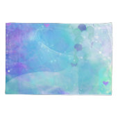 Waterverf Mermaid Tail Fantasy Enchanted Ocean Kussensloop (Achterkant)