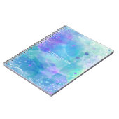 Waterverf Mermaid Tail Ocean Zee - Gepersonaliseer Notitieboek (Linkerzijde)