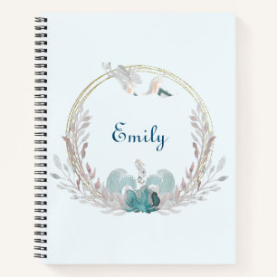 Waterverf Mermaid & Wreath Bullet Journal Notitieboek