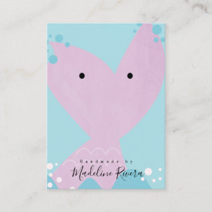 Waterverf Mermaids Artisan Earring Display Cards Contactkaartje