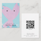 Waterverf Mermaids Artisan Earring Display Cards Contactkaartje (Voorkant / Achterkant)