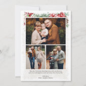 Waterverf Merry and Bright Foto met kerstkaart Kaart (Achterkant)