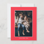 Waterverf Merry Christmas Pine krans foto terug Feestdagenkaart (Achterkant)