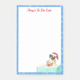 Waterverf Merry Kerstfranstalige bulletdog Post-it® Notes
