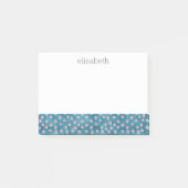 Waterverf Messy Polka Dots - blauw en roze Post-it® Notes (Voorkant)