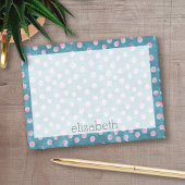 Waterverf Messy Polka Dots - blauw en roze Post-it® Notes
