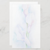 waterverf met 3 callas briefpapier (Voorkant / Achterkant)