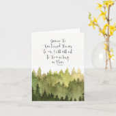 Waterverf met Bijbelse geschriften Kaart (Gele Bloem)