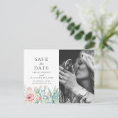 Waterverf met bloem als succulent. Cactus Bewaar d Briefkaart (Staand voorkant)