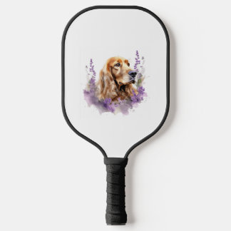 Waterverf met bloemen - English Cocker Spaniel Pickleball Paddle