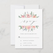 Waterverf met blokjes en tanden RSVP kaartje (Voorkant)