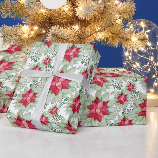 Waterverf met de hand geschilderd voor Kerstmis Po Cadeaupapier (Feestdagen)