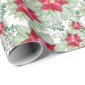 Waterverf met de hand geschilderd voor Kerstmis Po Cadeaupapier (Rol Hoek)