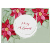 Waterverf met de hand geschilderd voor Kerstmis Po Groot Cadeauzakje (Achterkant)