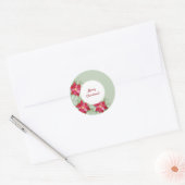 Waterverf met de hand geschilderd voor Kerstmis Po Ronde Sticker (Envelop)