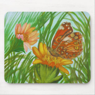 Waterverf – Met de Hand Geschilderde Botanische Bl Muismat
