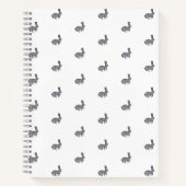 Waterverf met de hand getrokken konijn notitieboek (Voorkant)