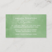 Waterverf met de naam Babysitter Visitekaartje (Achterkant)