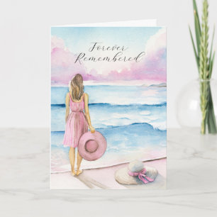 Waterverf met de Shoreline Sympathy Card Aankondiging