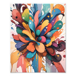 Waterverf met drijvend foto afdruk