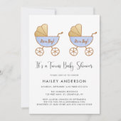 Waterverf met dubbele cabine Baby shower Kaart (Voorkant)