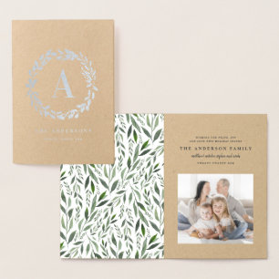 Waterverf met één fotomonogram folie kaarten