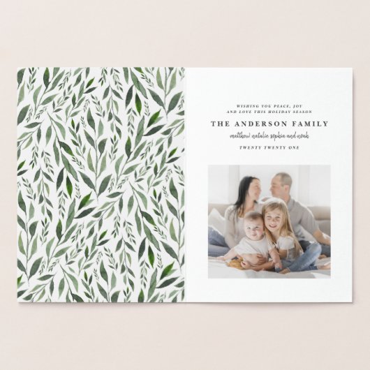 Waterverf met één fotomonogram folie kaarten (Binnen)