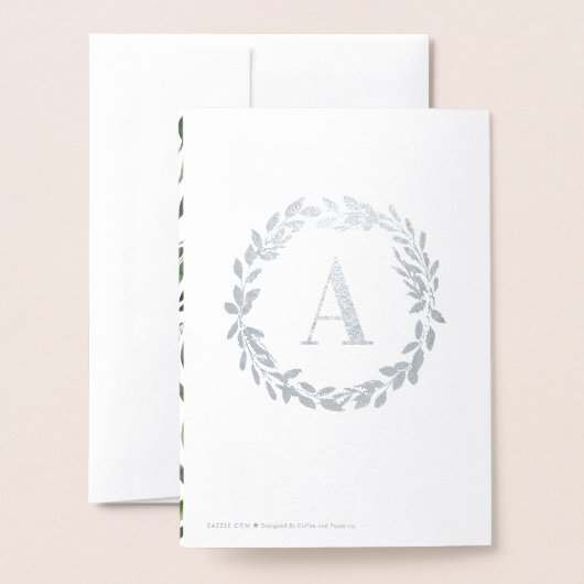 Waterverf met één fotomonogram folie kaarten (Met envelop)