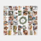 Waterverf met elegant 38 foto moderne familie fleece deken (Voorkant (Horizontaal))