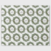 Waterverf met elegante winter op maat cadeaupapier (Vlak)