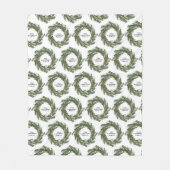 Waterverf met elegante winter op maat fleece deken (Voorkant)