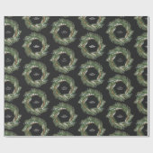 Waterverf met elegante wintervluchten op maat cadeaupapier (Vlak)