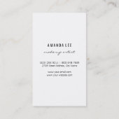 Waterverf met Faux Silver Glitter Brush Strokes Visitekaartje (Achterkant)