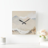 Waterverf met fijne kunst Landschap Twin Lake Colo Vierkante Klok (Huis)