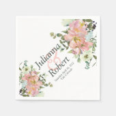 Waterverf met florale luiers servet (Voorkant)