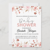  Waterverf met Flowers Garden Baby shower Kaart (Voorkant)