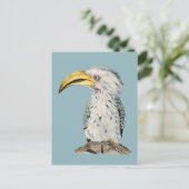 Waterverf met geelpols briefkaart (Staand voorkant)